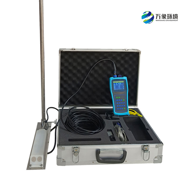 Portable open channel flowmeter is widely used